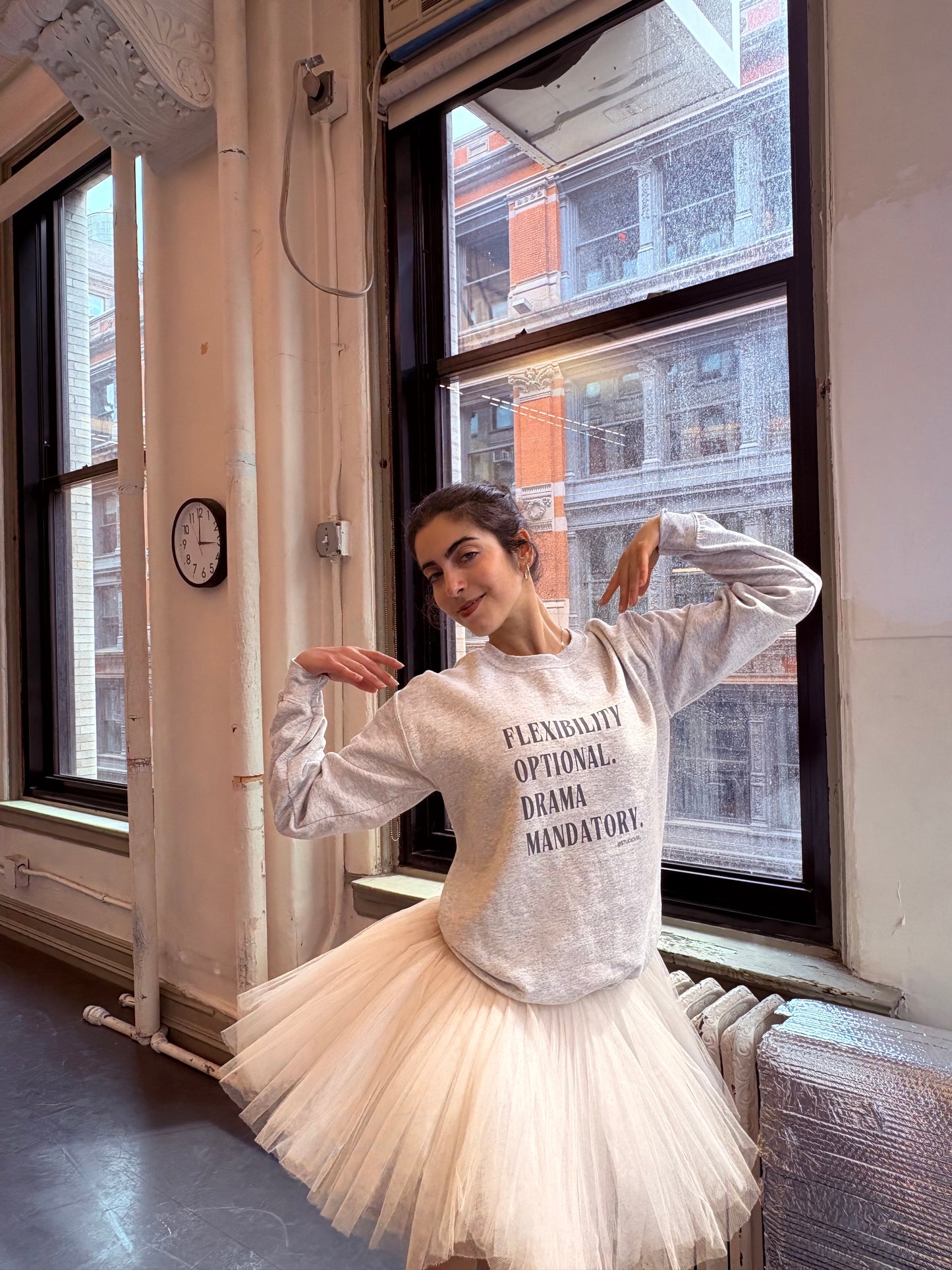 FLEXIBILITY OPTIONAL. DRAMA MANDATORY. Unisex Sweatshirt