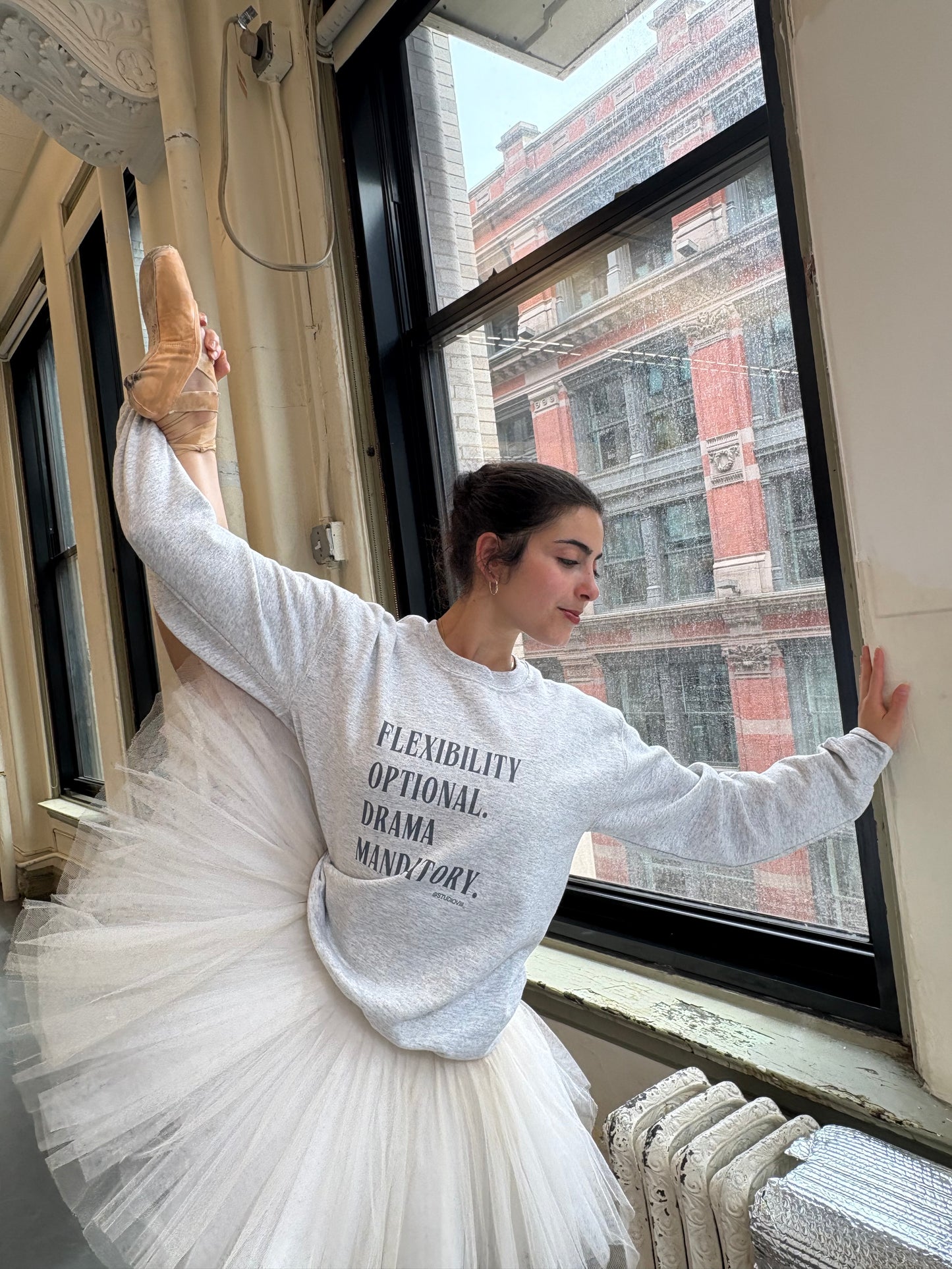 FLEXIBILITY OPTIONAL. DRAMA MANDATORY. Unisex Sweatshirt